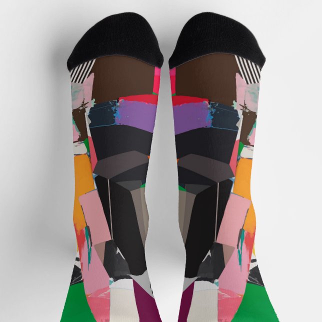 Funky socks unisex Colorful socks Multicolor socks (Top)