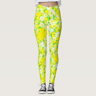 Funky Sour Figs Flowers Pattern Leggings