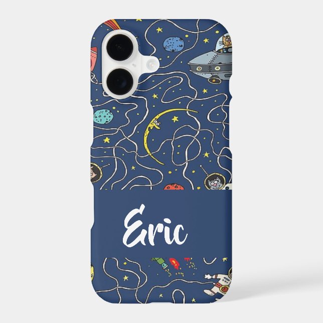 Funky space cats iphone case (Back)