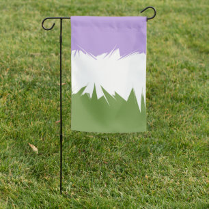 Funky Spiky ZigZag Abstract Genderqueer Pride Flag