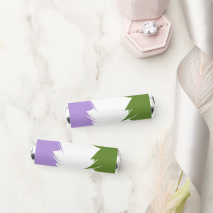 Funky Spiky ZigZag Abstract Genderqueer Pride Flag Breath Savers® Mints