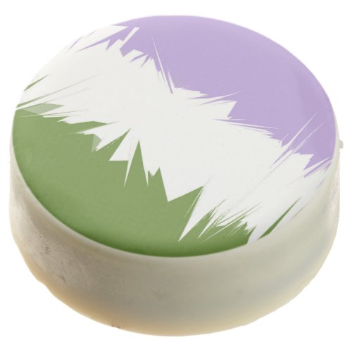 Funky Spiky ZigZag Abstract Genderqueer Pride Flag Chocolate Covered Oreo