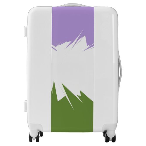 Funky Spiky ZigZag Abstract Genderqueer Pride Flag Luggage