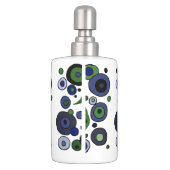 Funky Spotted Hippo Art Bath Set (Back)