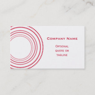 Funky Square Dots Business Card, Magenta Card