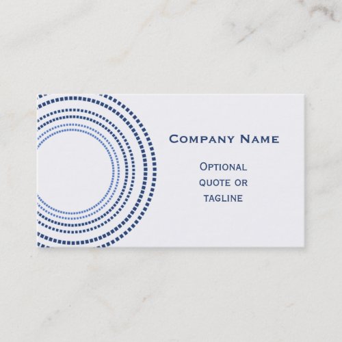 Funky Square Dots Business Card Royal Blue Business Card