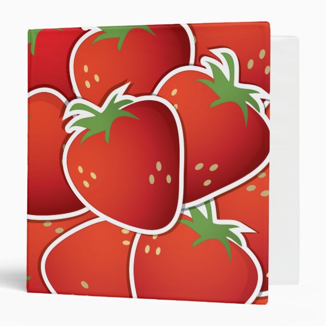 Funky strawberries binder (Front/Inside)