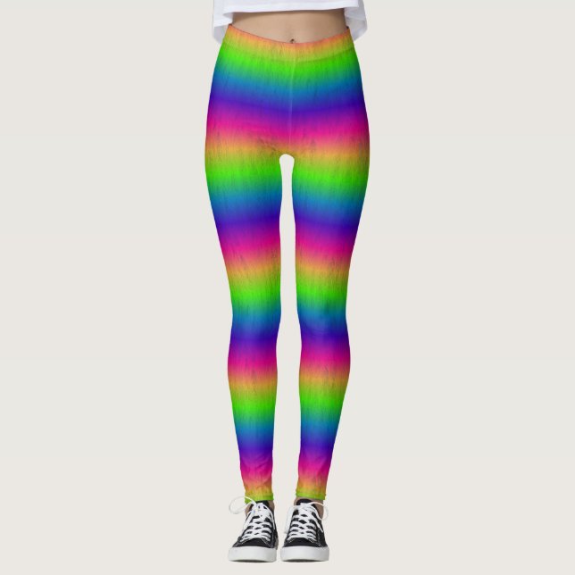 Funky Stripes Leggings (Front)