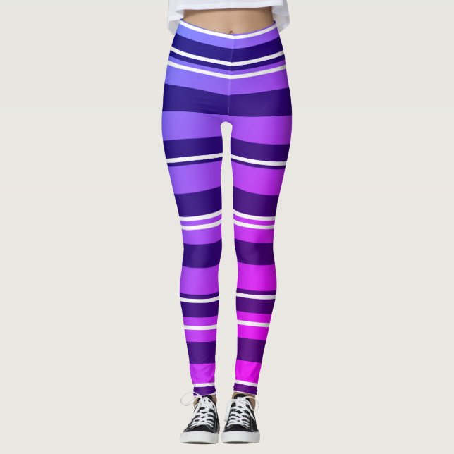 Funky Stripes  Leggings (Front)