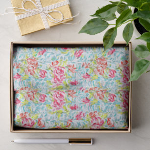 Funky Summer Colors Paint Splatter Pattern Tissue Paper