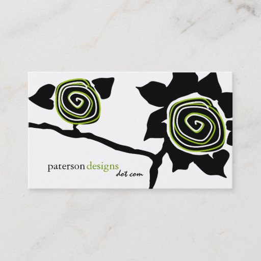 Customizable Funky Sunflower Business Cards