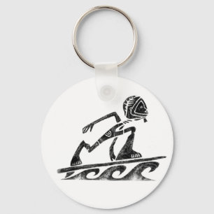 Funky Surfer Keychain