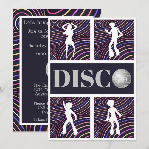 Funky Swirls Disco Theme 70s Party