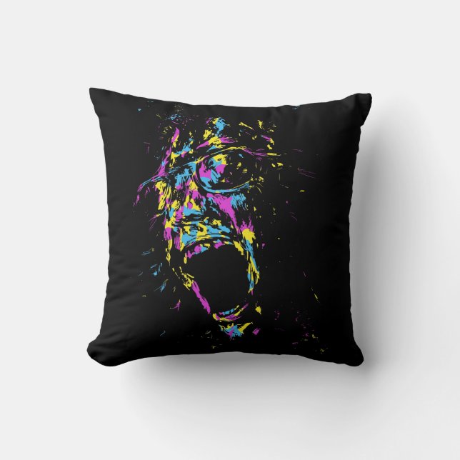 funky throw pillow (Front)