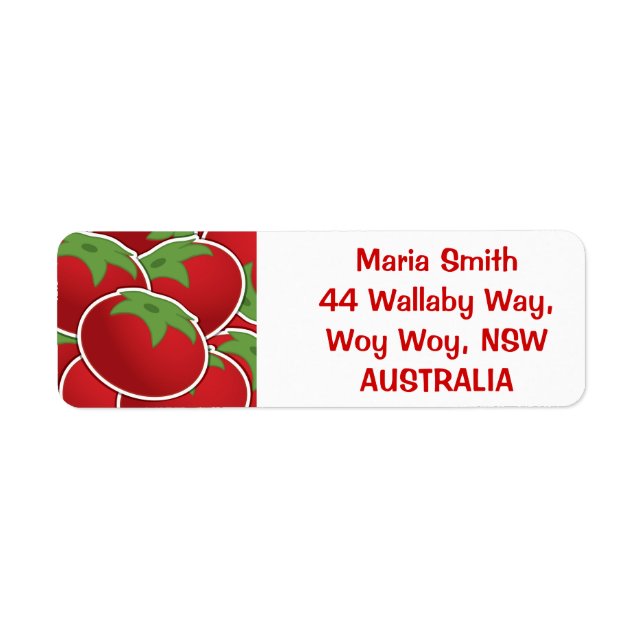 Funky tomato label (Front)
