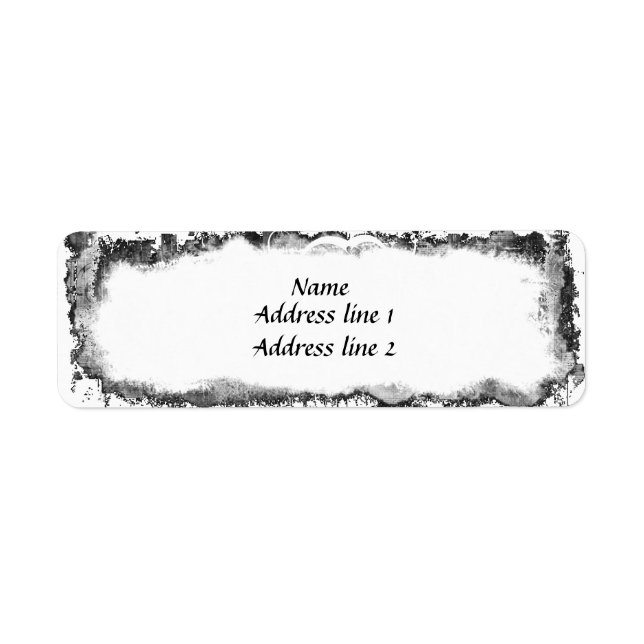 Funky Torn Paper Address Labels (Front)