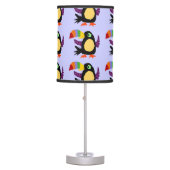 Funky Toucan Primitive Art Lamp (Front)