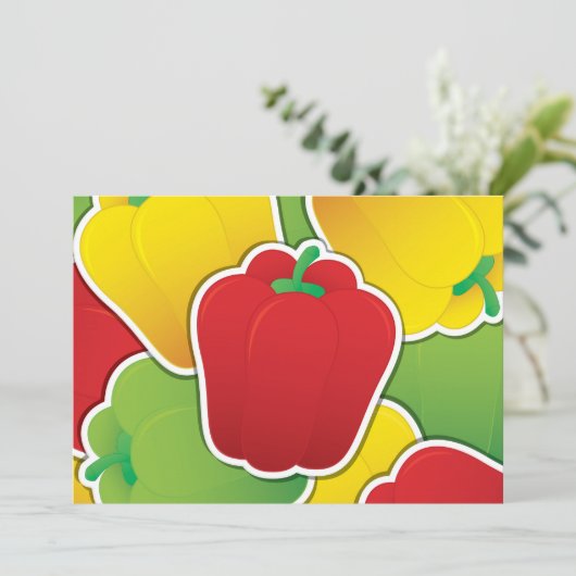 Funky traffic light peppers (Standing Front)