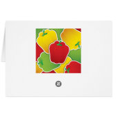 Funky traffic light peppers cards (Back Horizontal)
