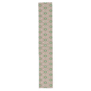 Funky Trippy Eclectic Boho Christmas Kaleidoscope Long Table Runner