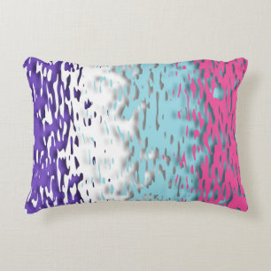 Funky Trippy Ripply Groovy Multisexual Pride Flag Accent Pillow