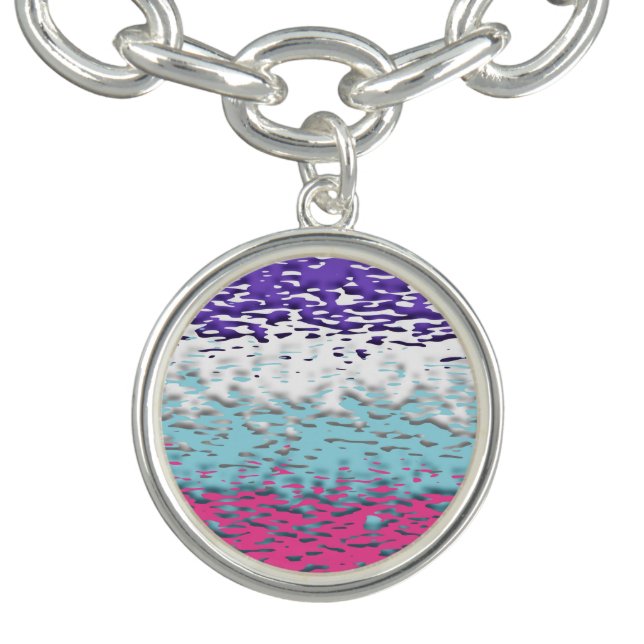 Funky Trippy Ripply Groovy Multisexual Pride Flag Bracelet (Design)