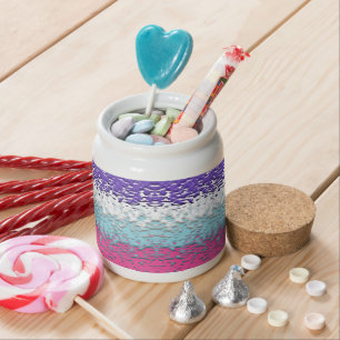 Funky Trippy Ripply Groovy Multisexual Pride Flag Candy Jar