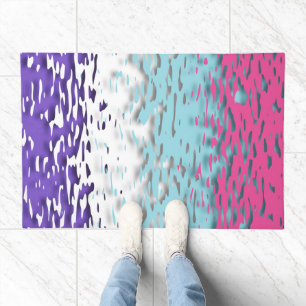 Funky Trippy Ripply Groovy Multisexual Pride Flag Doormat