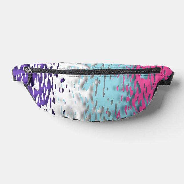 Funky Trippy Ripply Groovy Multisexual Pride Flag Fanny Pack (Lay Down)