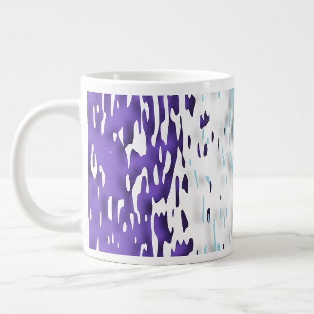 Funky Trippy Ripply Groovy Multisexual Pride Flag Giant Coffee Mug (Left)
