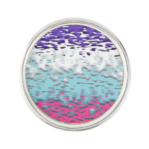 Funky Trippy Ripply Groovy Multisexual Pride Flag Lapel Pin