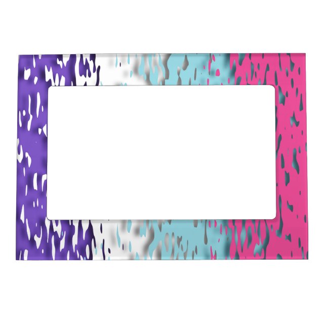 Funky Trippy Ripply Groovy Multisexual Pride Flag Magnetic Frame (Front)