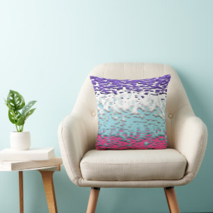 Funky Trippy Ripply Groovy Multisexual Pride Flag Throw Pillow