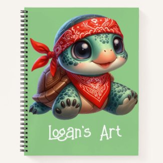 Funky Turtle Kids Sketch 