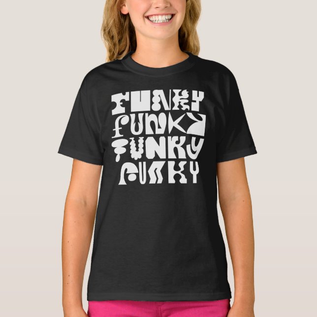 Funky Typography Art T-Shirt (Front)