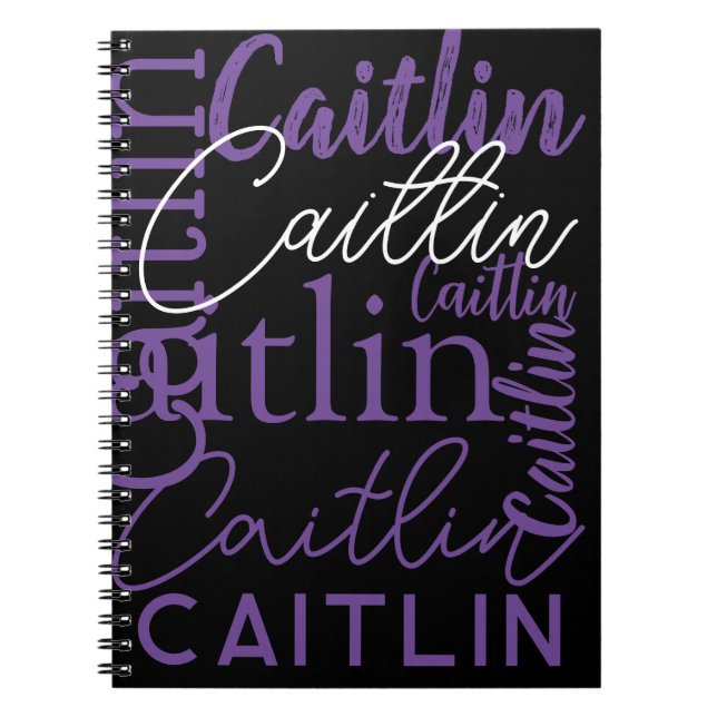 Funky Urban Name Spiral Notebook (Front)