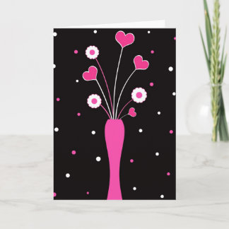 Funky vase holiday card