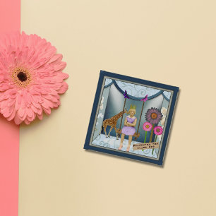 Funky Vintage Kid Altered Art Collage Paperweight