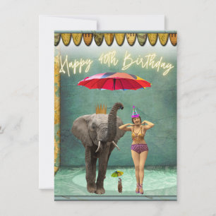 Funky Vintage Party Girl 40th Birthday