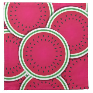 Funky watermelon slices napkin