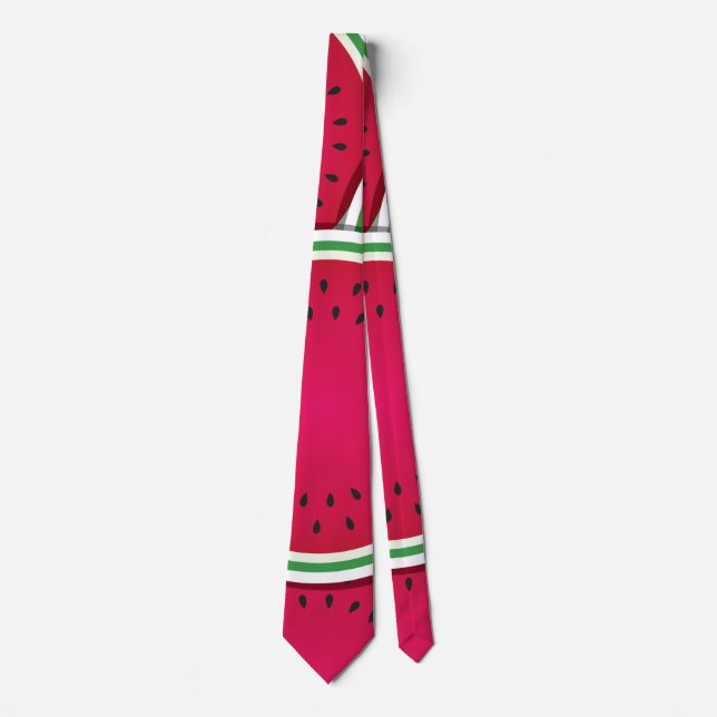 Funky watermelon slices neck tie (Front)
