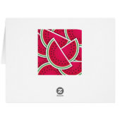 Funky watermelon wedges cards (Back Horizontal)