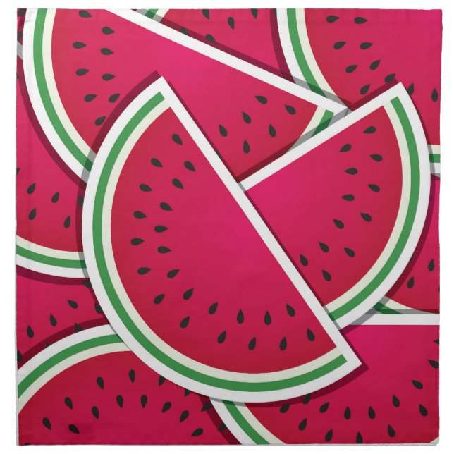 Funky watermelon wedges napkin (Front)
