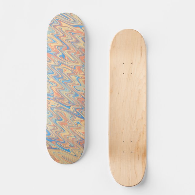 Funky Waves  Skateboard (Front)