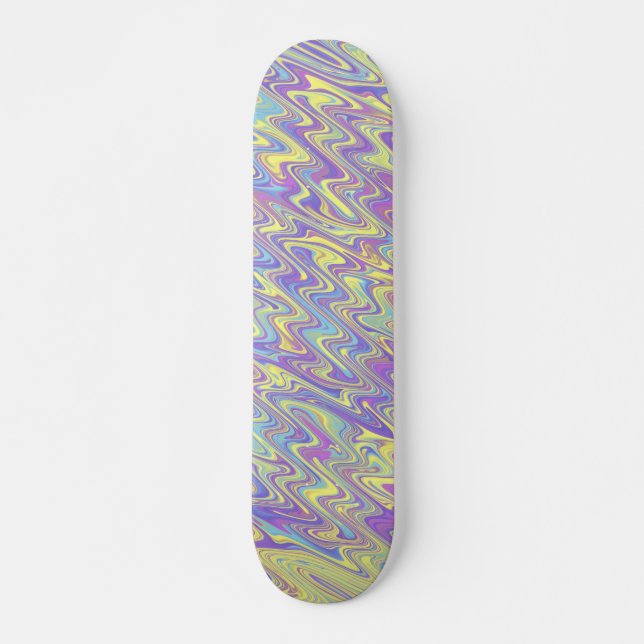 Funky Waves  Skateboard (Front)