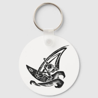 Funky Windsurfer Keychain