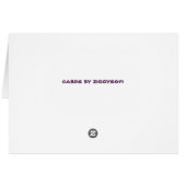 funky world graffiti designs and slogans cards (Back Horizontal)