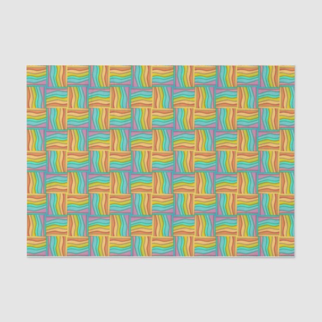 Funky Woven Colored Tissue Paper (Front)