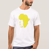 Funky Yellow Africa Map