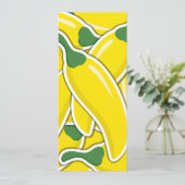 Funky yellow chilli peppers (Standing Front)